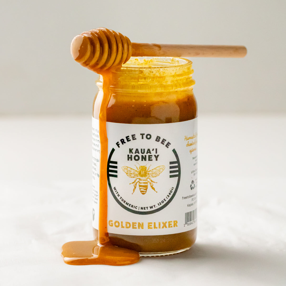 Golden Elixir Raw Honey | freetobeekauai.com